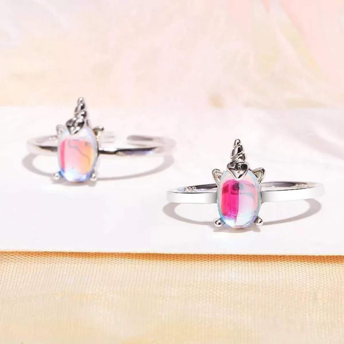 S925 Unicorn Ring Cute Animal Ring