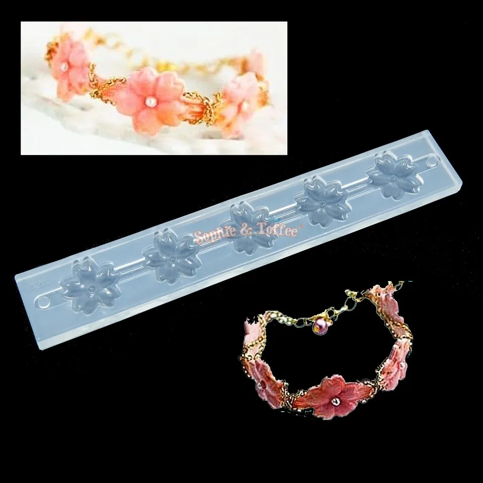 Sakura Flower Bracelet Silicone Mold