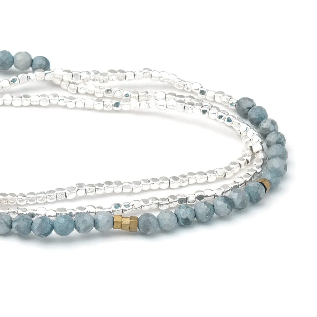 Scout Delicate Blue Howlite Wrap Bracelet and Necklace