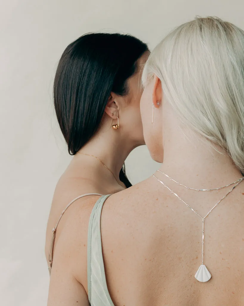 Sculpture Earrings in Gold