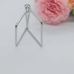 SHAIZA- SILVERTONED CONTEMPORARY HOOPS