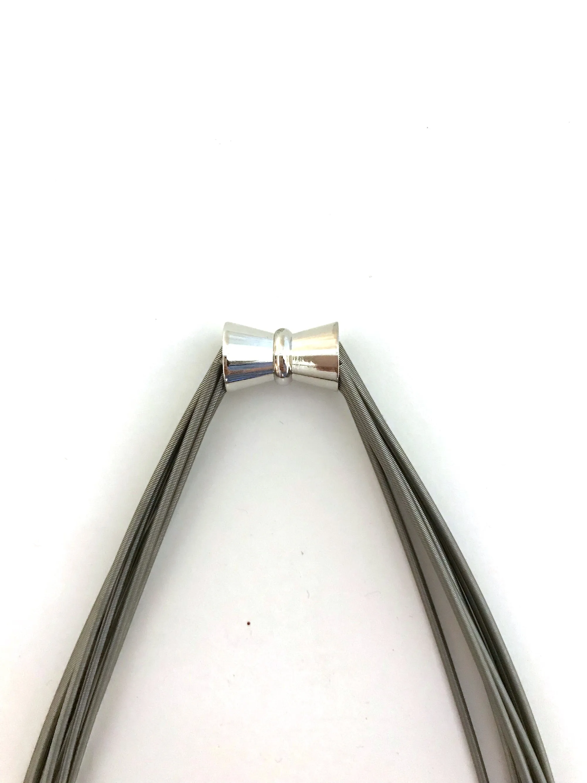 Silver and Gold Ring Necklace