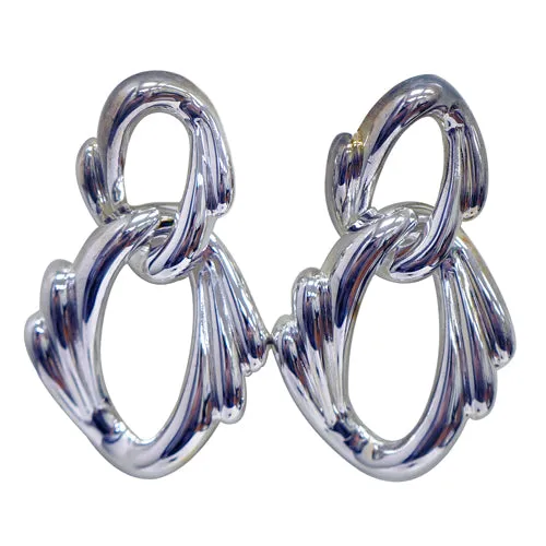 SILVER EARRINGS  #WB990E_SIL (NE15)