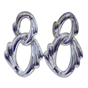SILVER EARRINGS  #WB990E_SIL (NE15)