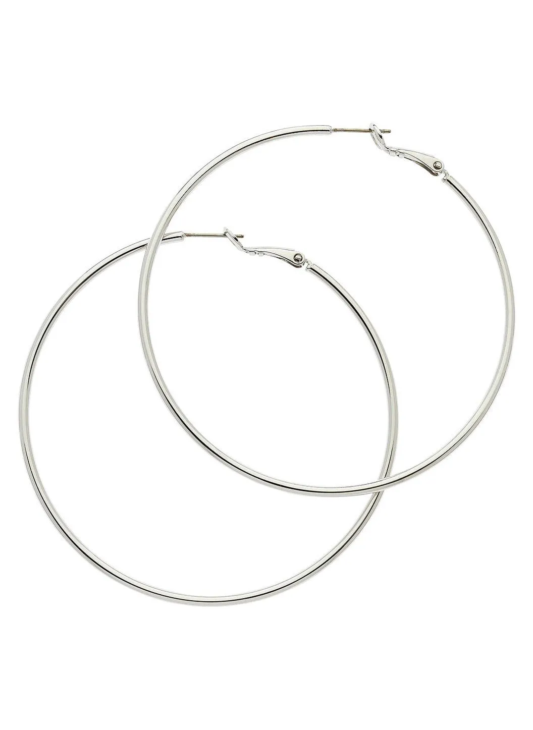 Silver Large Hoop Earrings