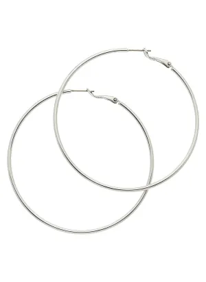 Silver Large Hoop Earrings