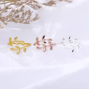 Silver Laurel Ring
