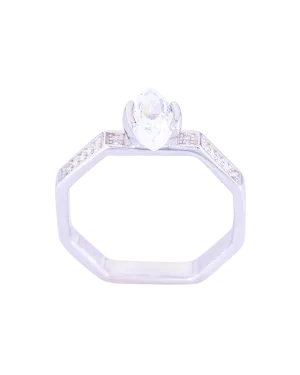 Silver Skin-Friendly Ring