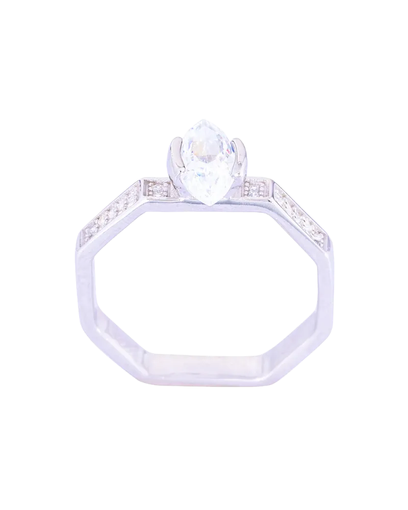 Silver Skin-Friendly Ring