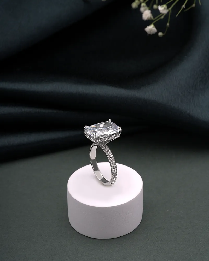 Silver Skin-Friendly Ring