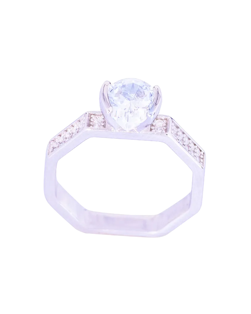 Silver Skin-Friendly Ring