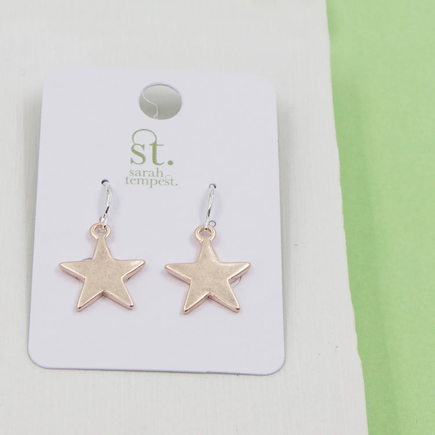 Simple contemporary star earrings