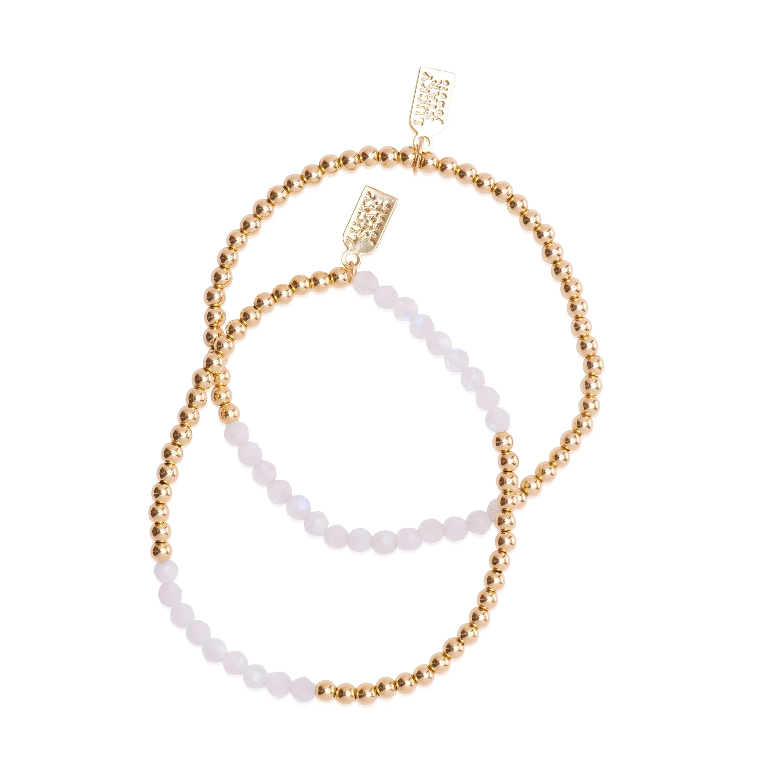 Stardust Gemstone Bubble Bracelet Set