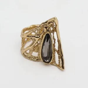 Starlight Ring-Black Diamond Crystal