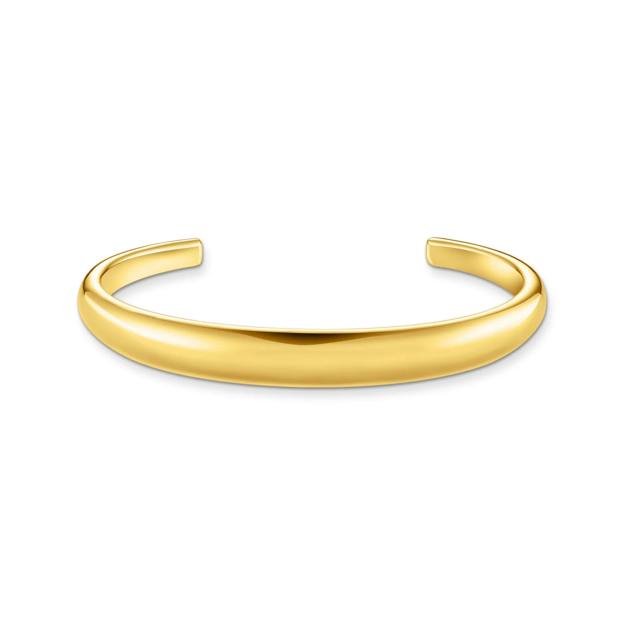 Sterling Silver Bold Elegance Gold Plated Timeless Bangle AR115-413-39