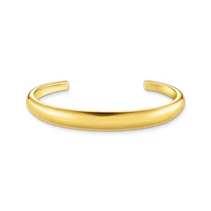 Sterling Silver Bold Elegance Gold Plated Timeless Bangle AR115-413-39