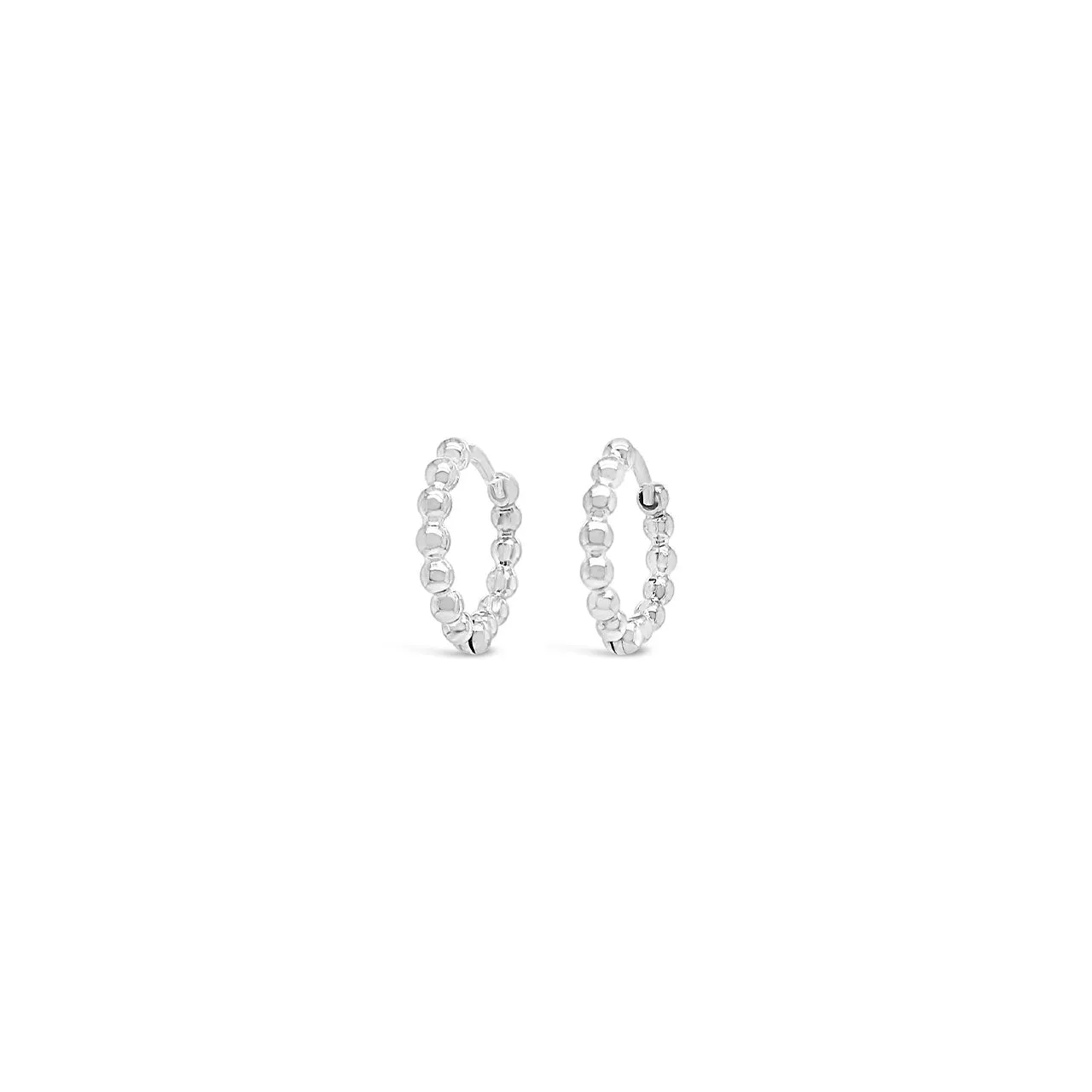 Sterling Silver Bubble Huggie Earrings