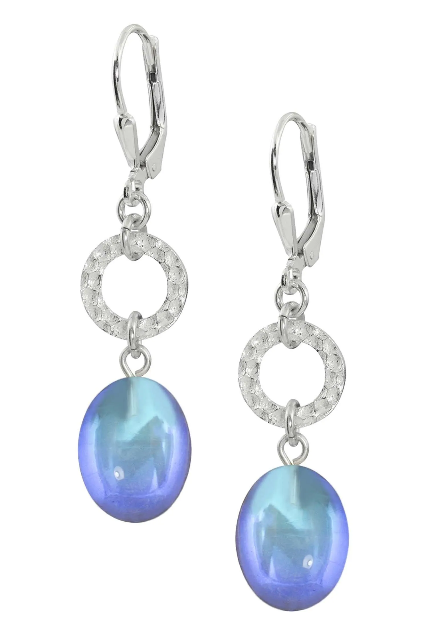 Sterling Silver Circle Extension Earrings