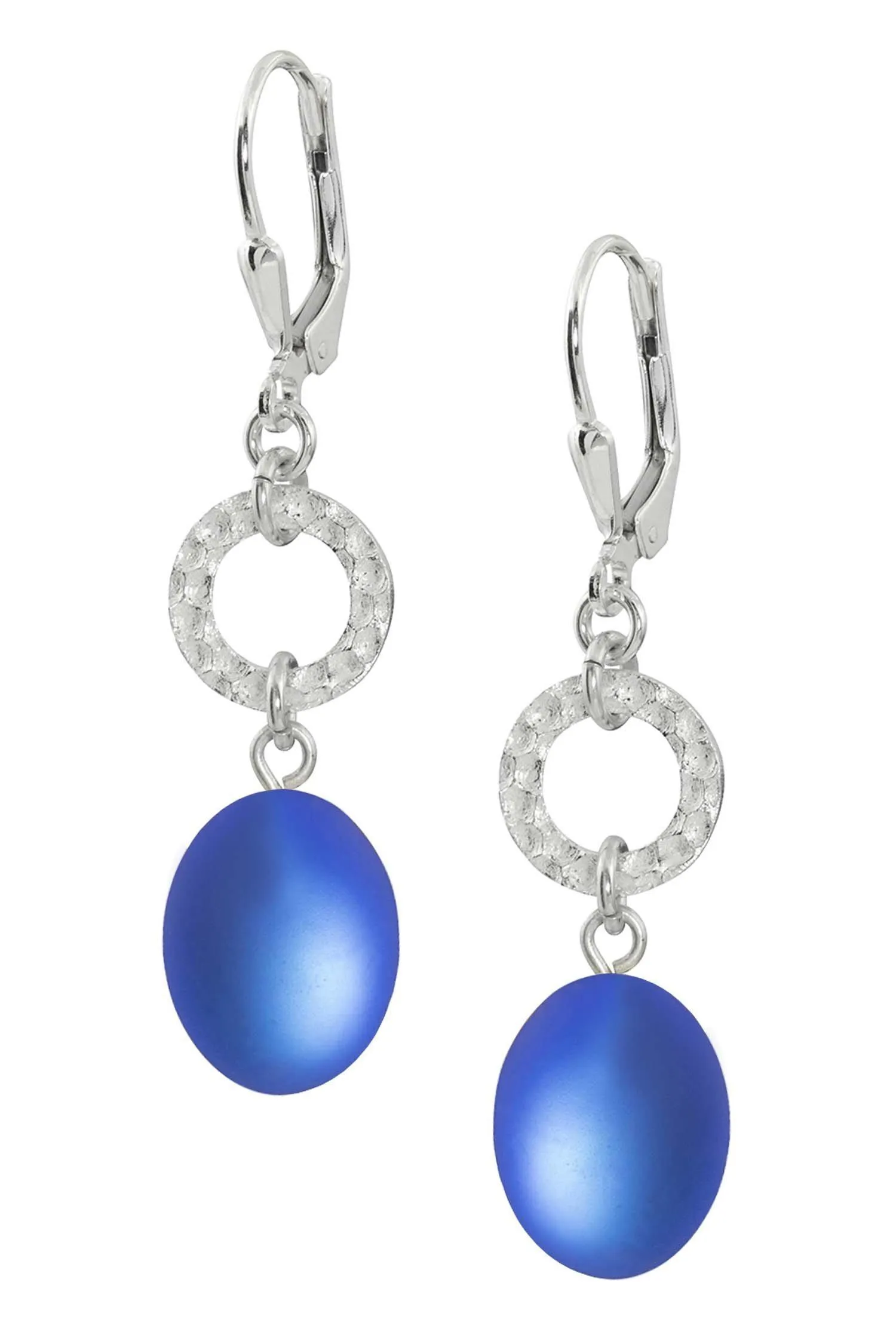 Sterling Silver Circle Extension Earrings