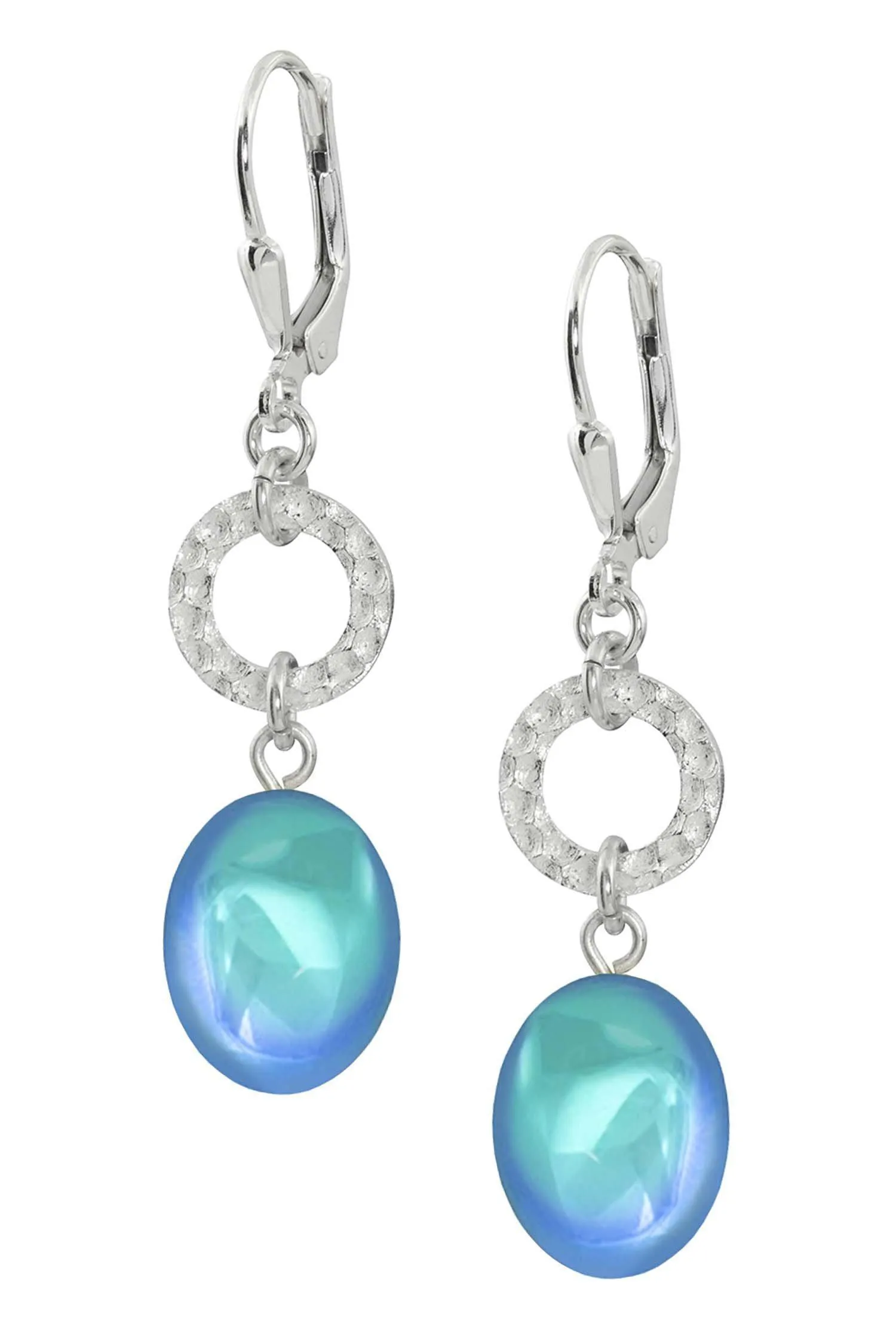 Sterling Silver Circle Extension Earrings