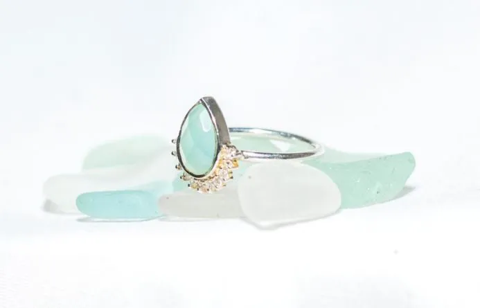 Sterling Silver Oval Crested Ring