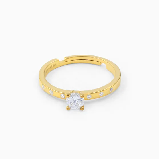 Sterling Silver Solitaire Ring