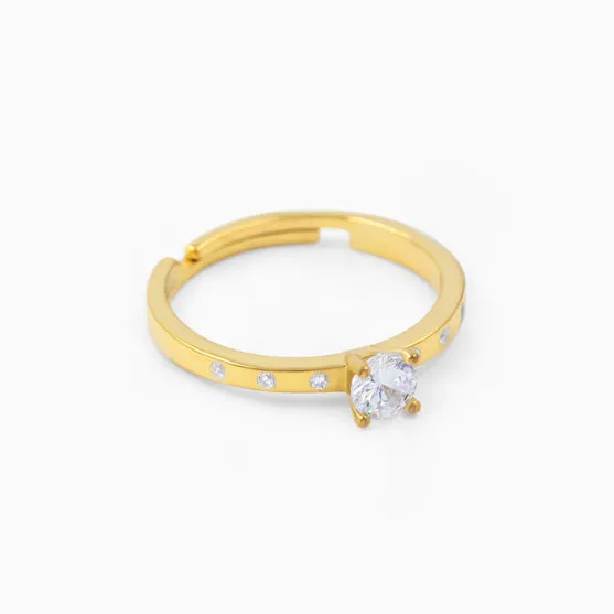 Sterling Silver Solitaire Ring
