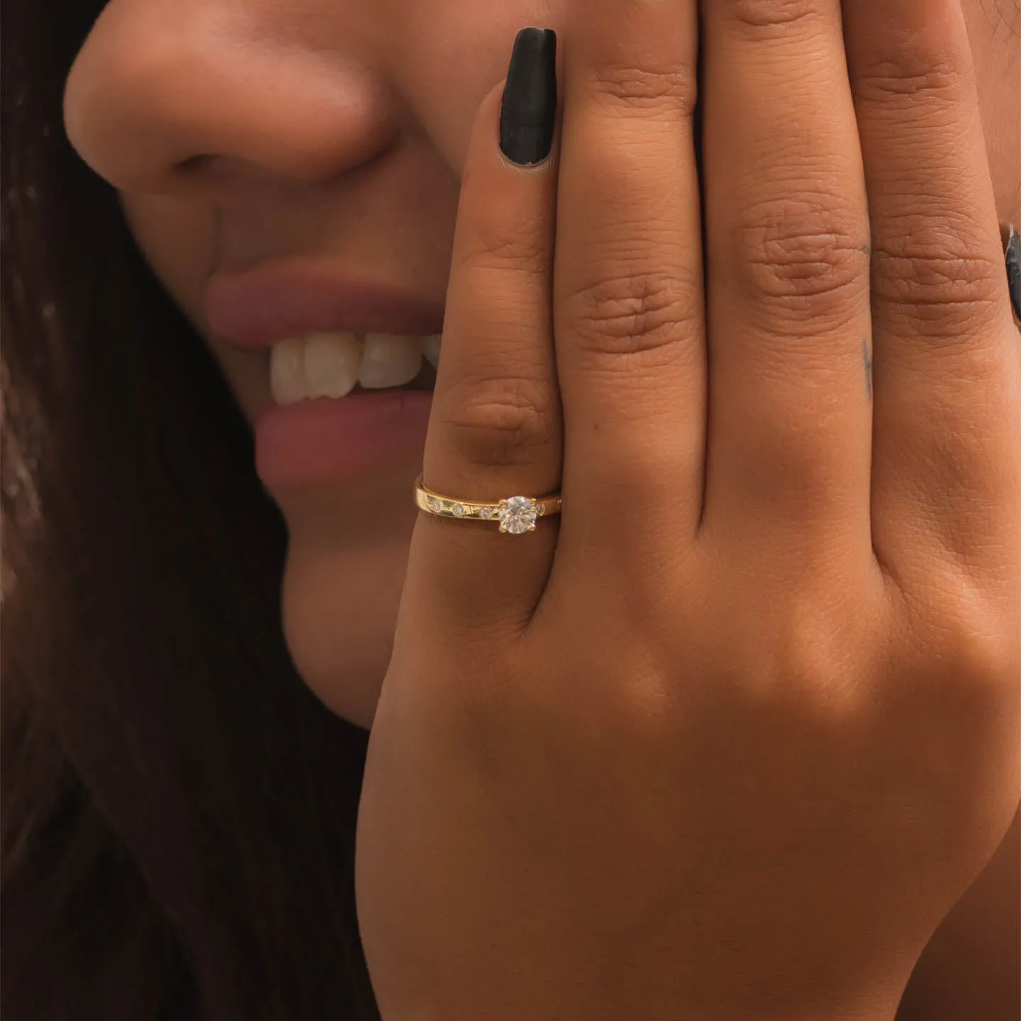 Sterling Silver Solitaire Ring