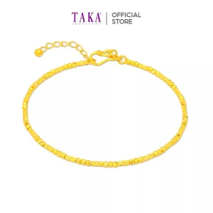 TAKA Jewellery 999 Gold 5G Bangle Bling Bling Beads