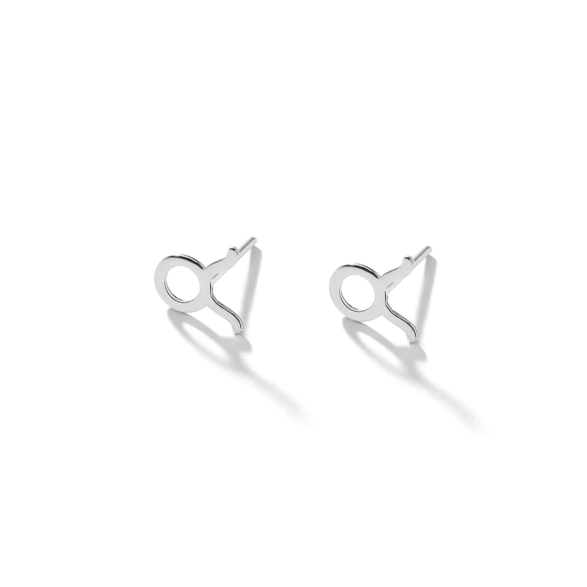 Taurus Sign Stud Earrings