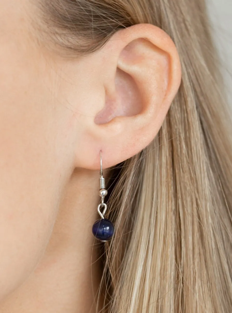 Teardrop Tranquility Blue Necklace Set