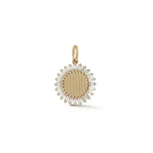 Teddi Paige Fluted Baguette Flower Charm