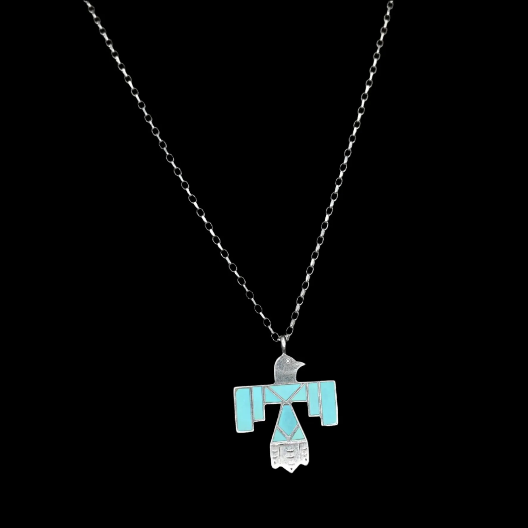 Thunderbird Necklace in Turquoise