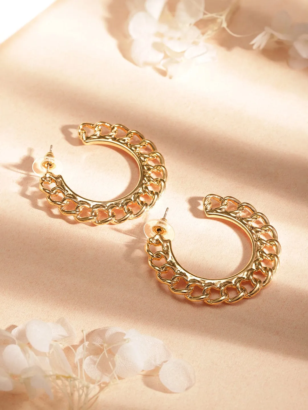 TOKYO TALKIES X Rubans Set Of 2 Gold-Plated Contemporary Earrings