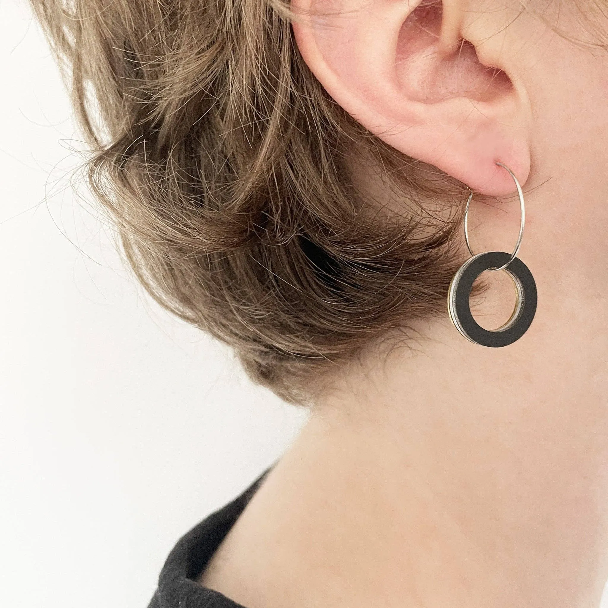 Tom Pigeon : Hoop Drop Earrings