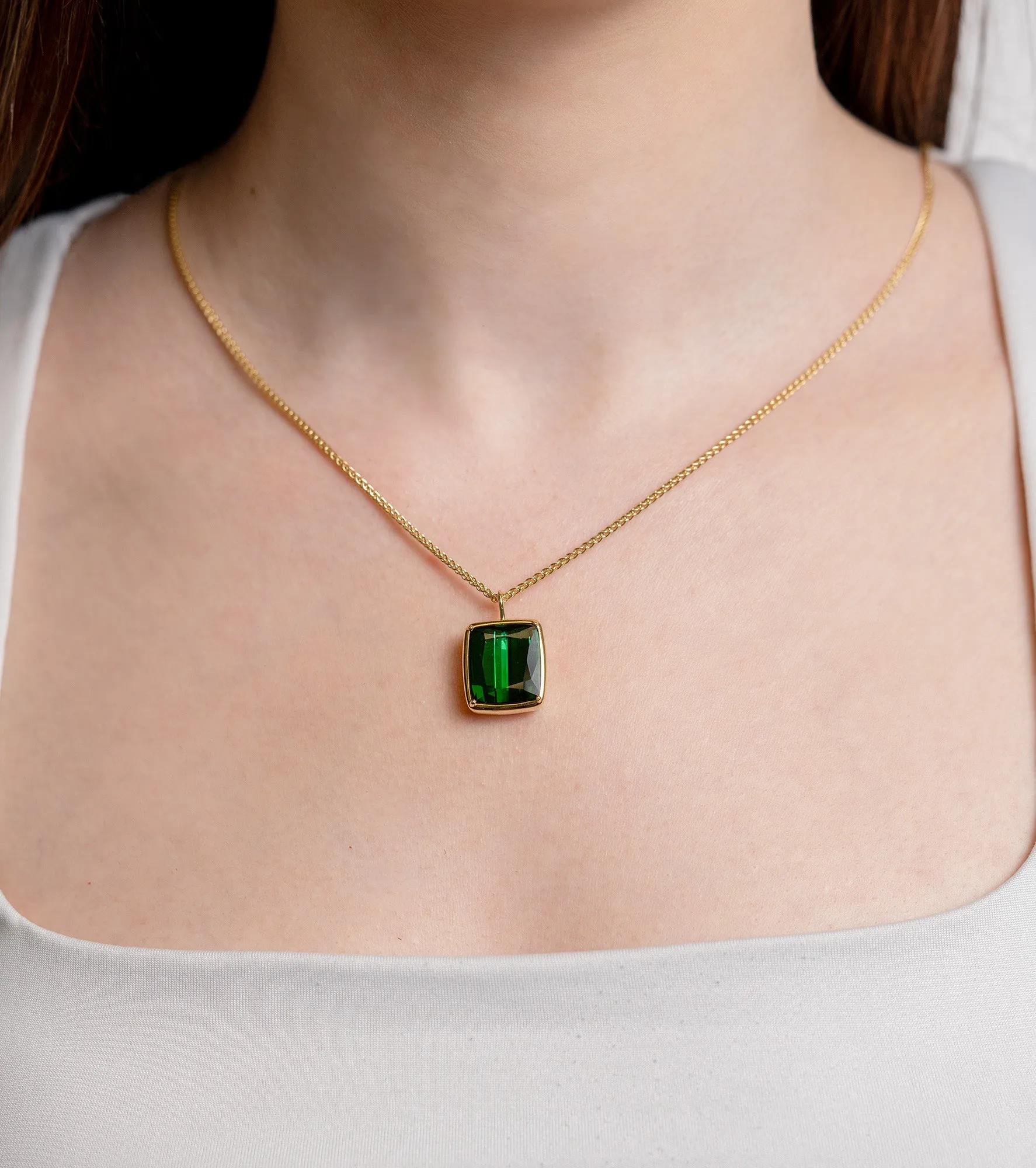 Tourmaline Pendant Necklace