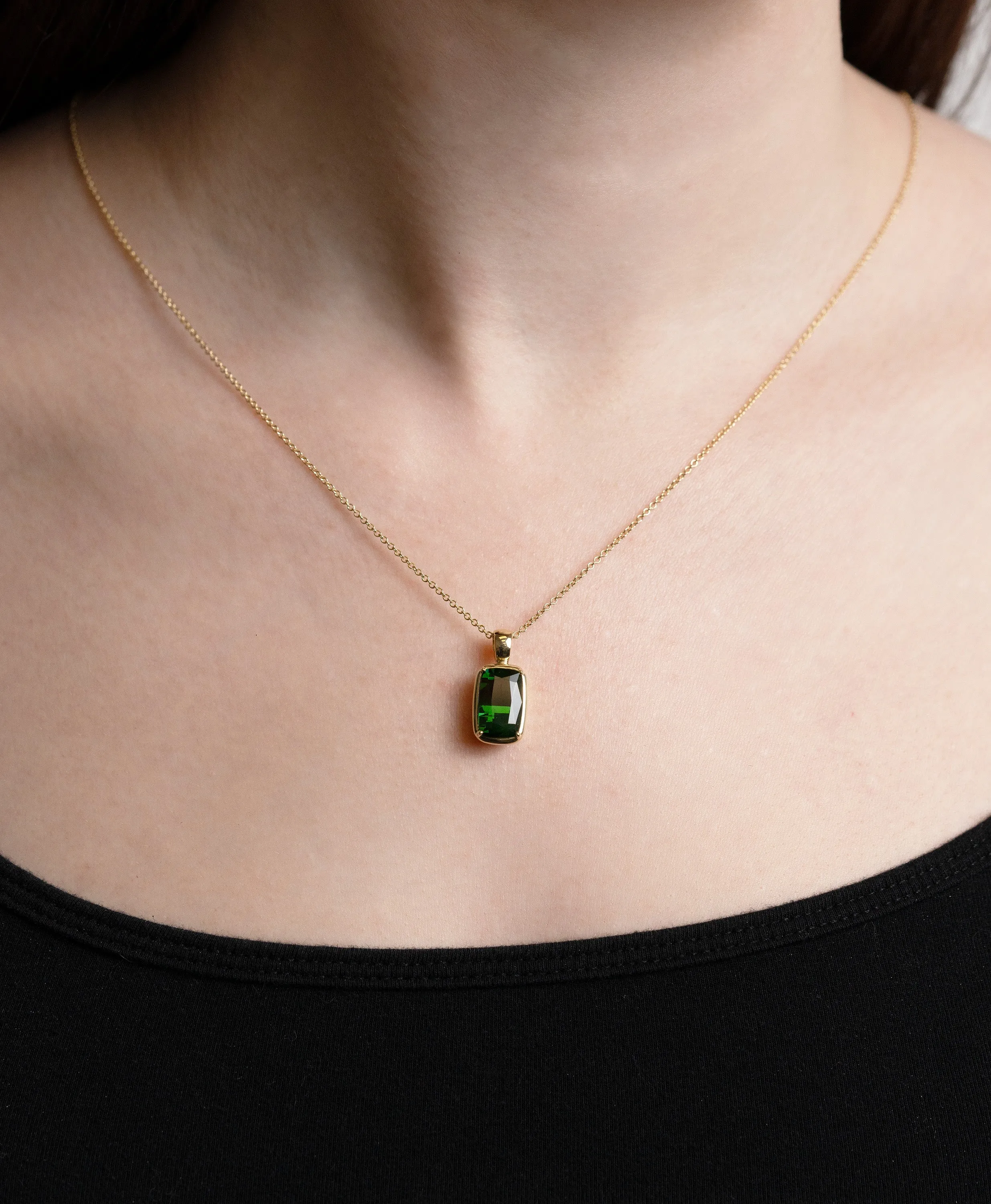 Tourmaline Pendant Necklace