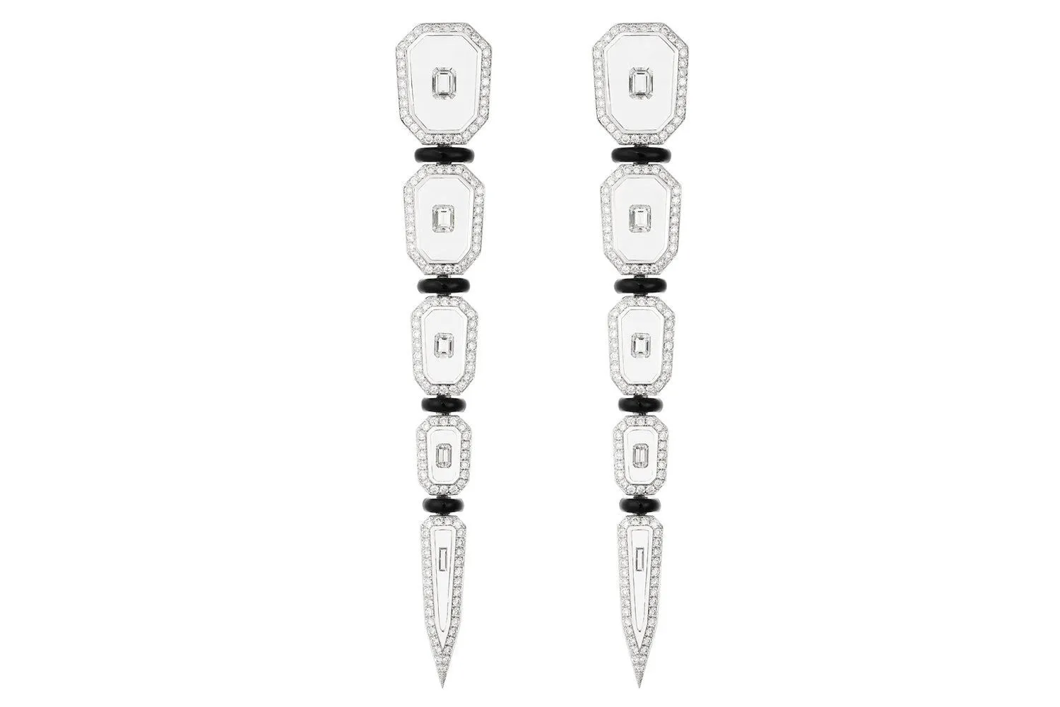 Universe Diamond Long Earrings