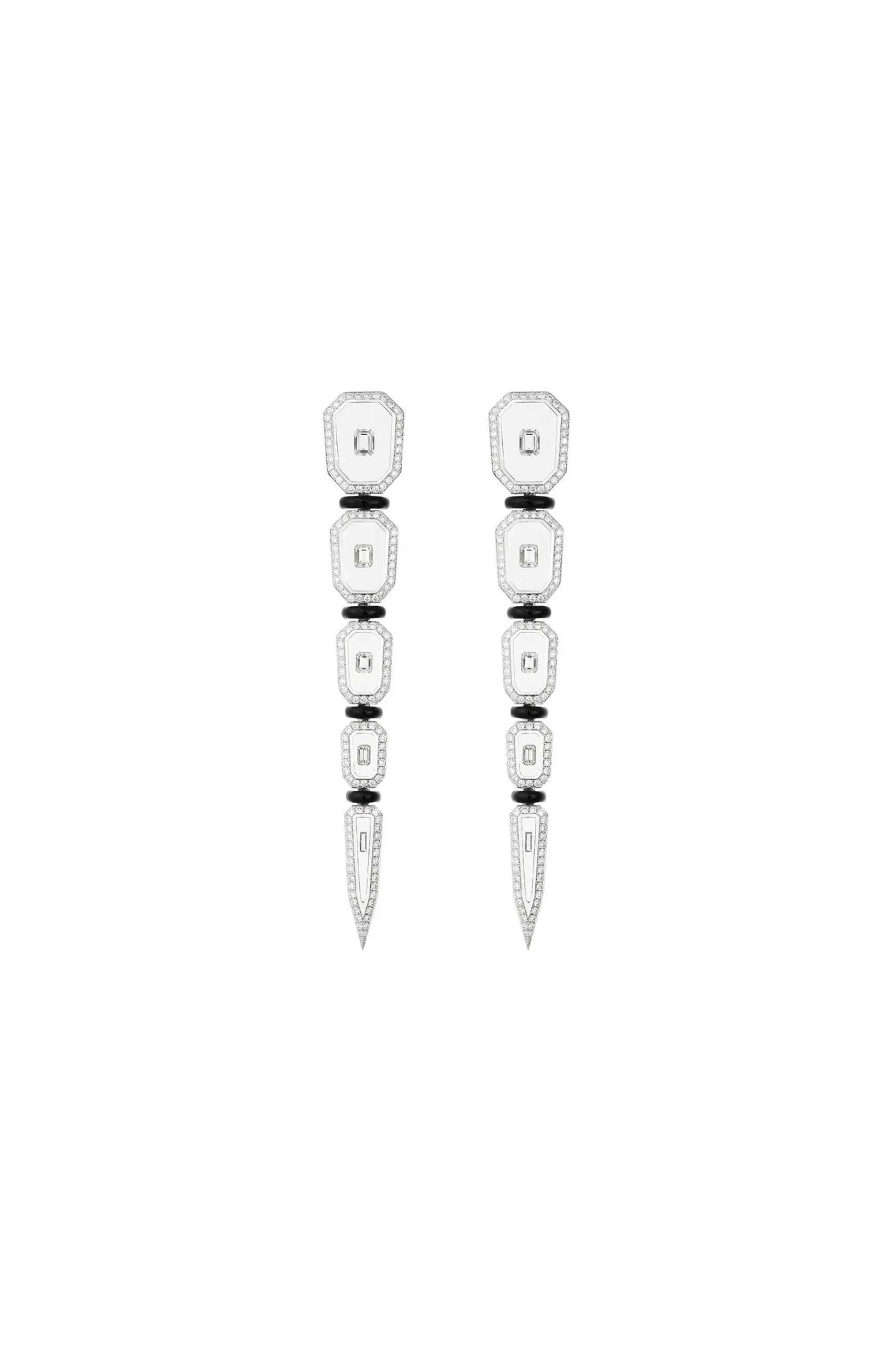 Universe Diamond Long Earrings