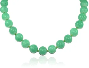 Vintage Green Glass Necklace