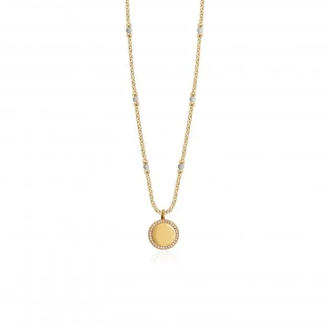 Wellness Gems Gold Howlite 45cm With 5cm Extender Necklace 3851