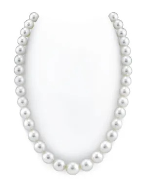 White South Sea Round Pearl Necklace, 10.0-11.9mm - AAA Quality