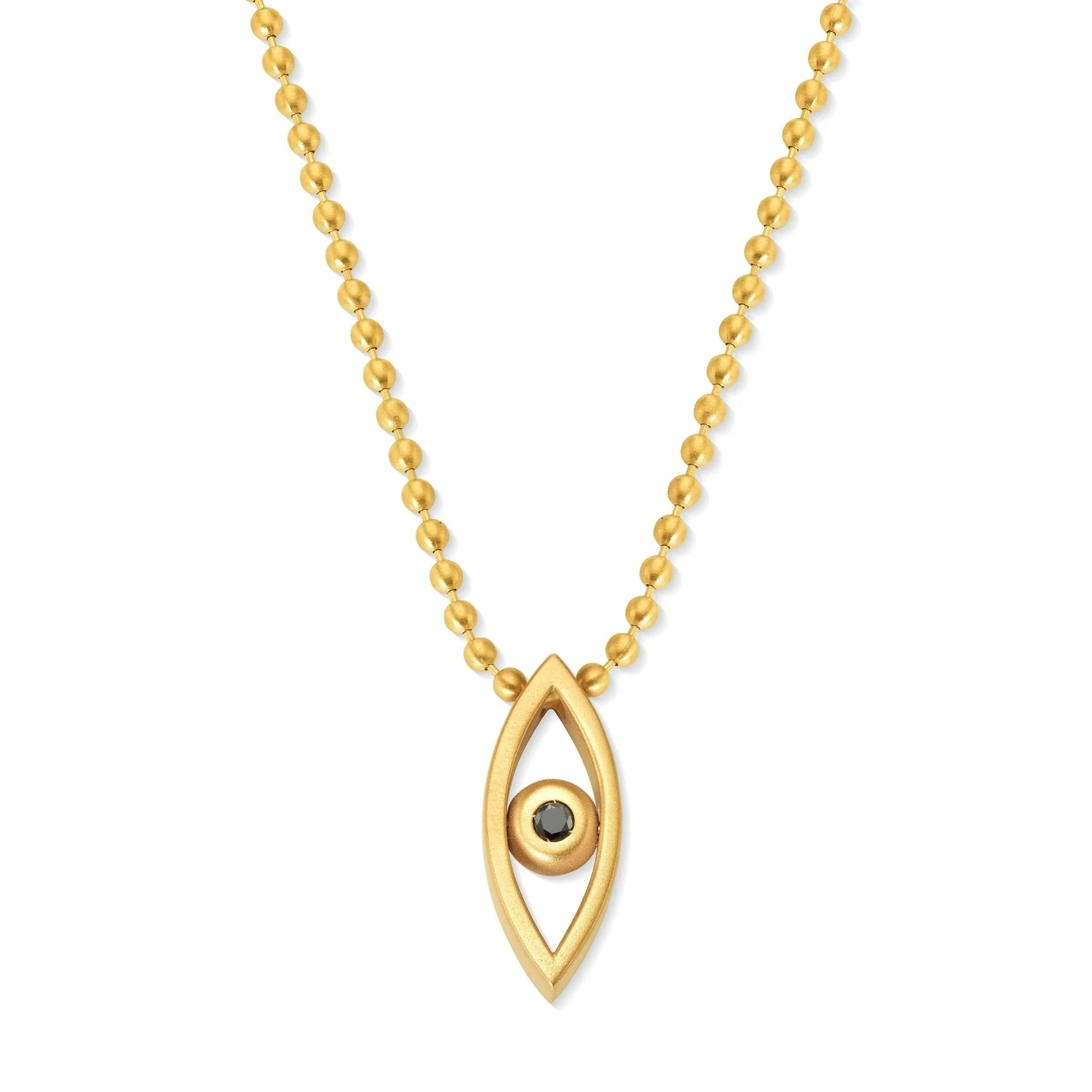 Yellow Gold Mainly Men Reflections Pendant with Black Diamonds